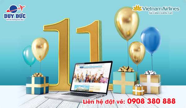 Ưu đãi 10% giá vé mừng sinh nhật website Vietnam Airlines
