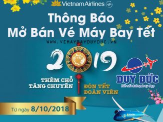 Vietnam Airlines mở bán vé máy bay Tết Kỷ Hợi 2019