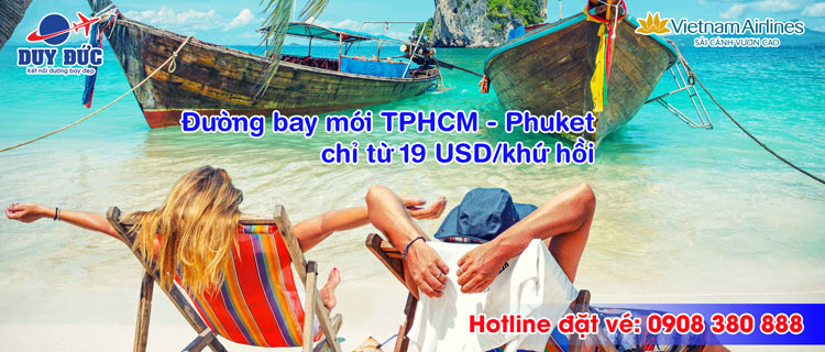 Vietnam Airlines ưu đãi đường bay mới TPHCM - Phuket chỉ từ 19 USD khứ hồi